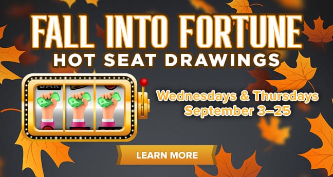 Fall Into Fortune Hot Seat Drawings