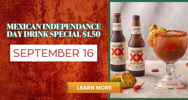 Mexican Independence Day Drink Special